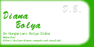 diana bolya business card